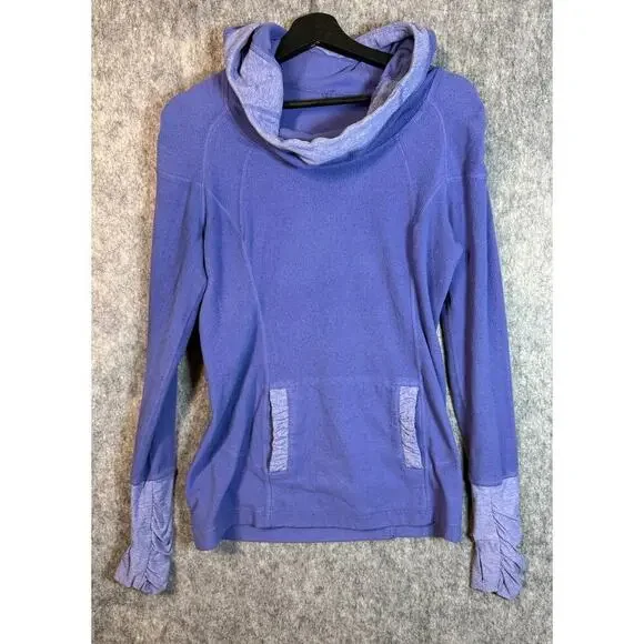 Lululemon Womens Apres Run Lightweight Persian Purple Pullover Hoodie - Size 8 - Picture 2 of 10